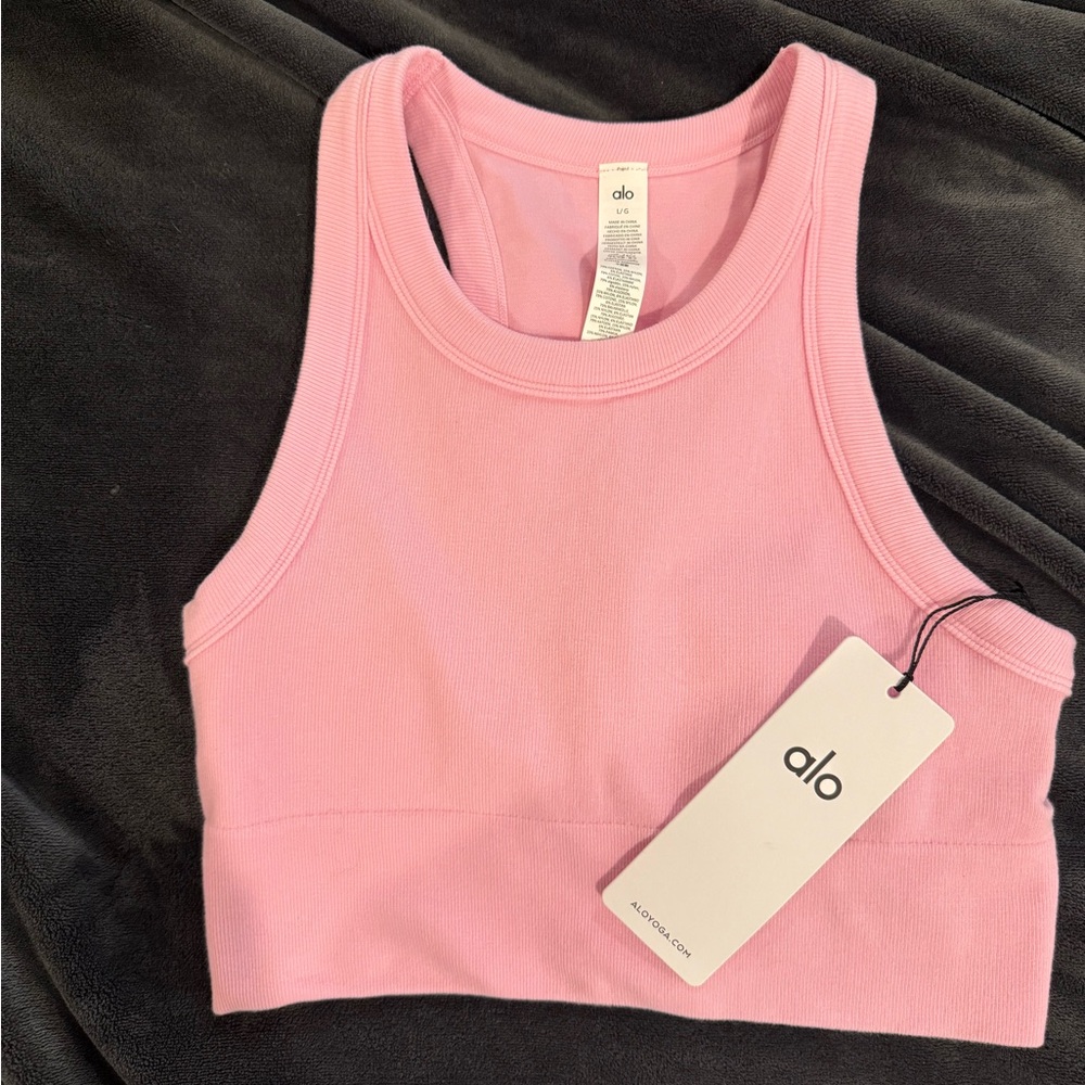 NWT Alo Seamless Delight High Neck Bra Top
